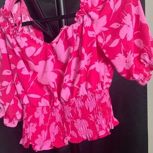 Floral Pink Women's Top